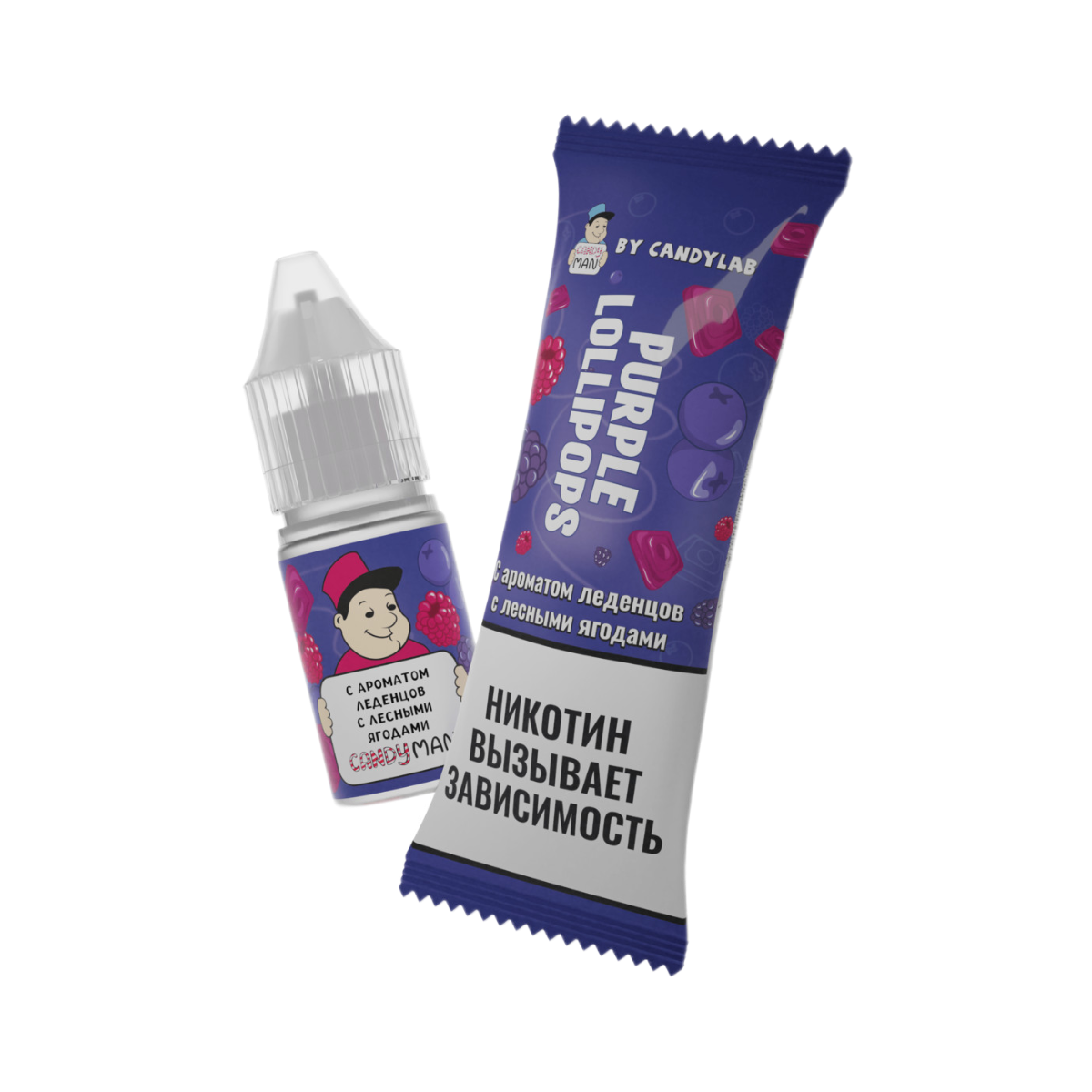 CANDYMAN Леденцы с лесными ягодами 10мл.15мг