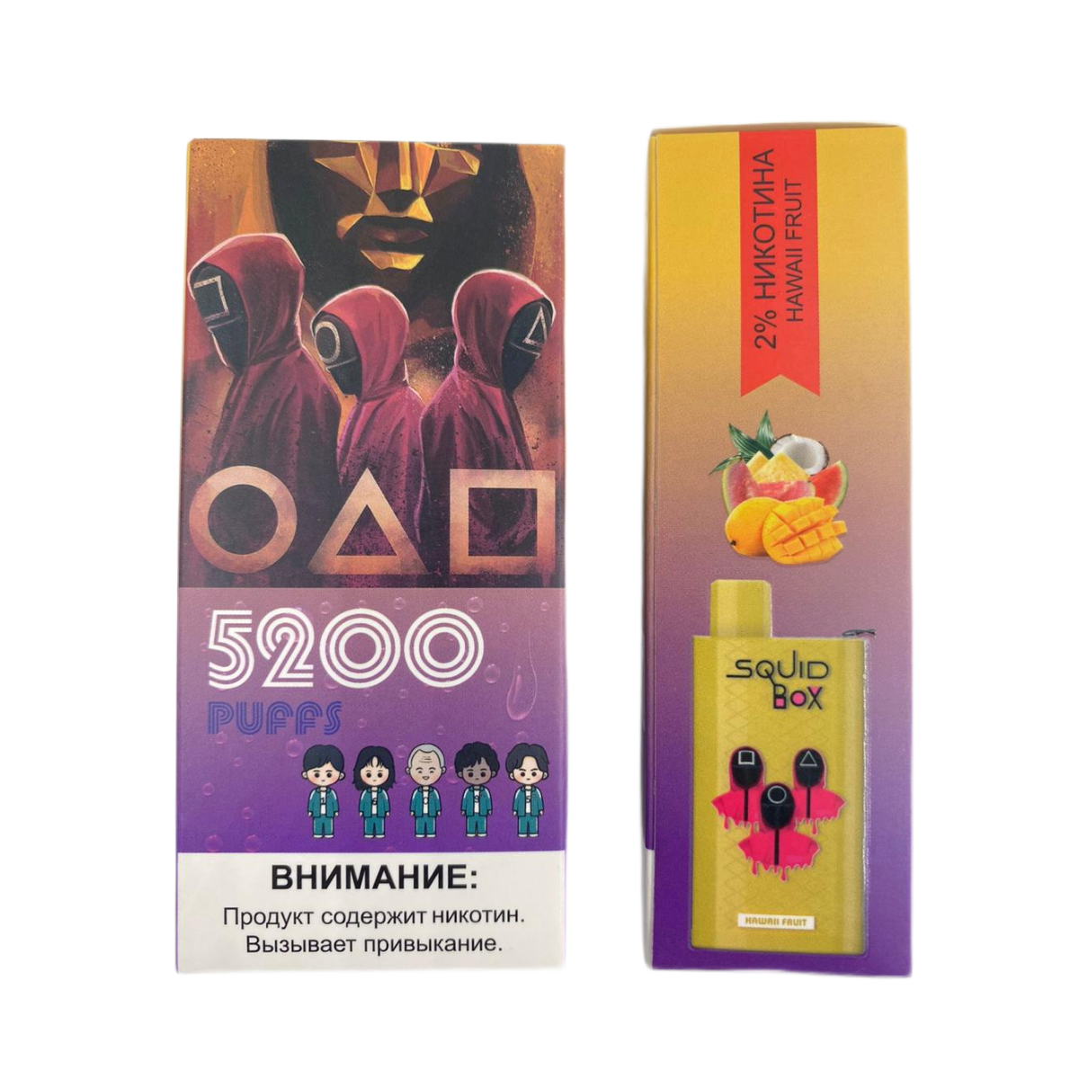R AND M Squid Box 5200 Гавайские фрукты 2%