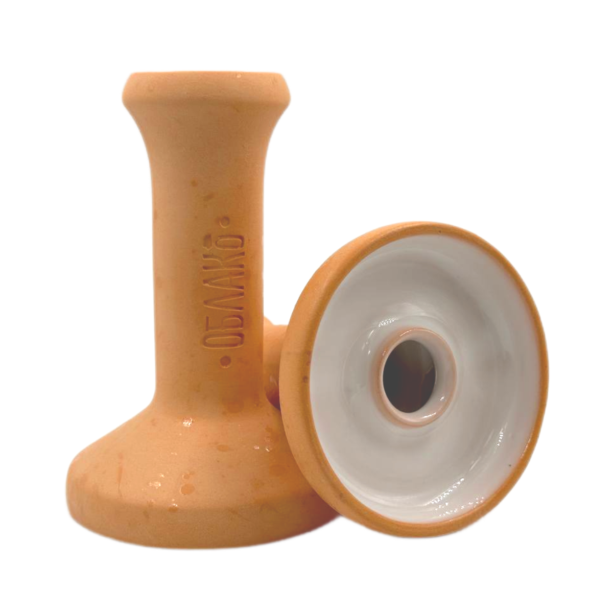 Кальянная чашка керамическая ОБЛАКО MONO Phunnel L оранжевый с белой