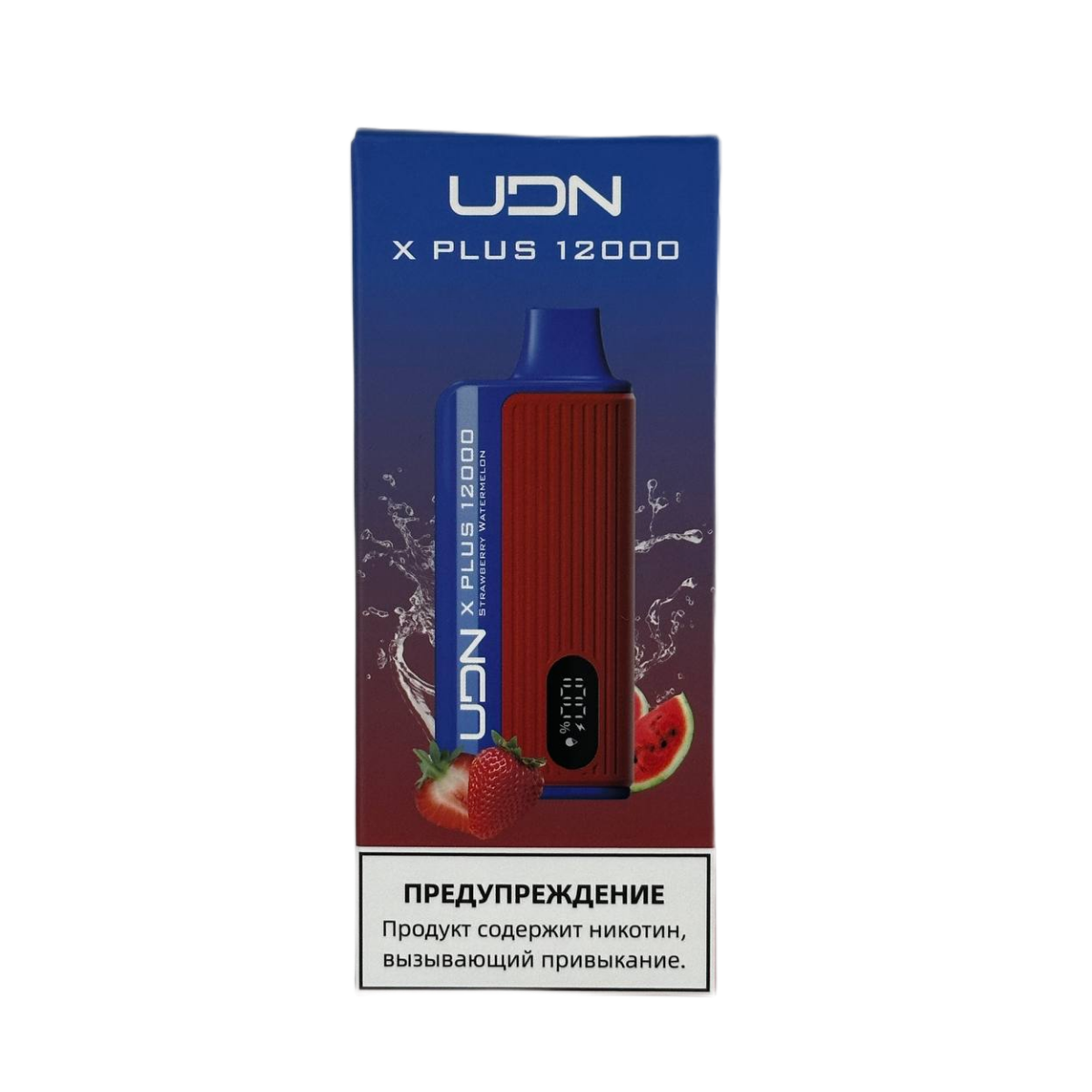 UDN BAR X PLUS 12000 Клубника арбуз 2%