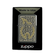 Заж.ZIPPO/48789 покр.Brushed Chrome, лат/сталь, серебро