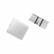 800027 Портсигар ANGELO д/18 сиг, хром