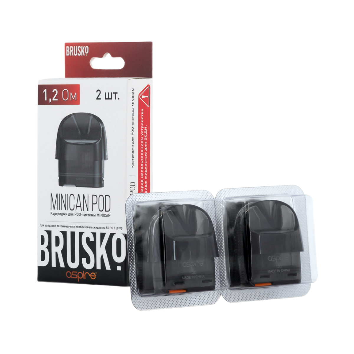 BRUSKO MINICAN 3 мл 1.2 Ом (уп. 2 шт)