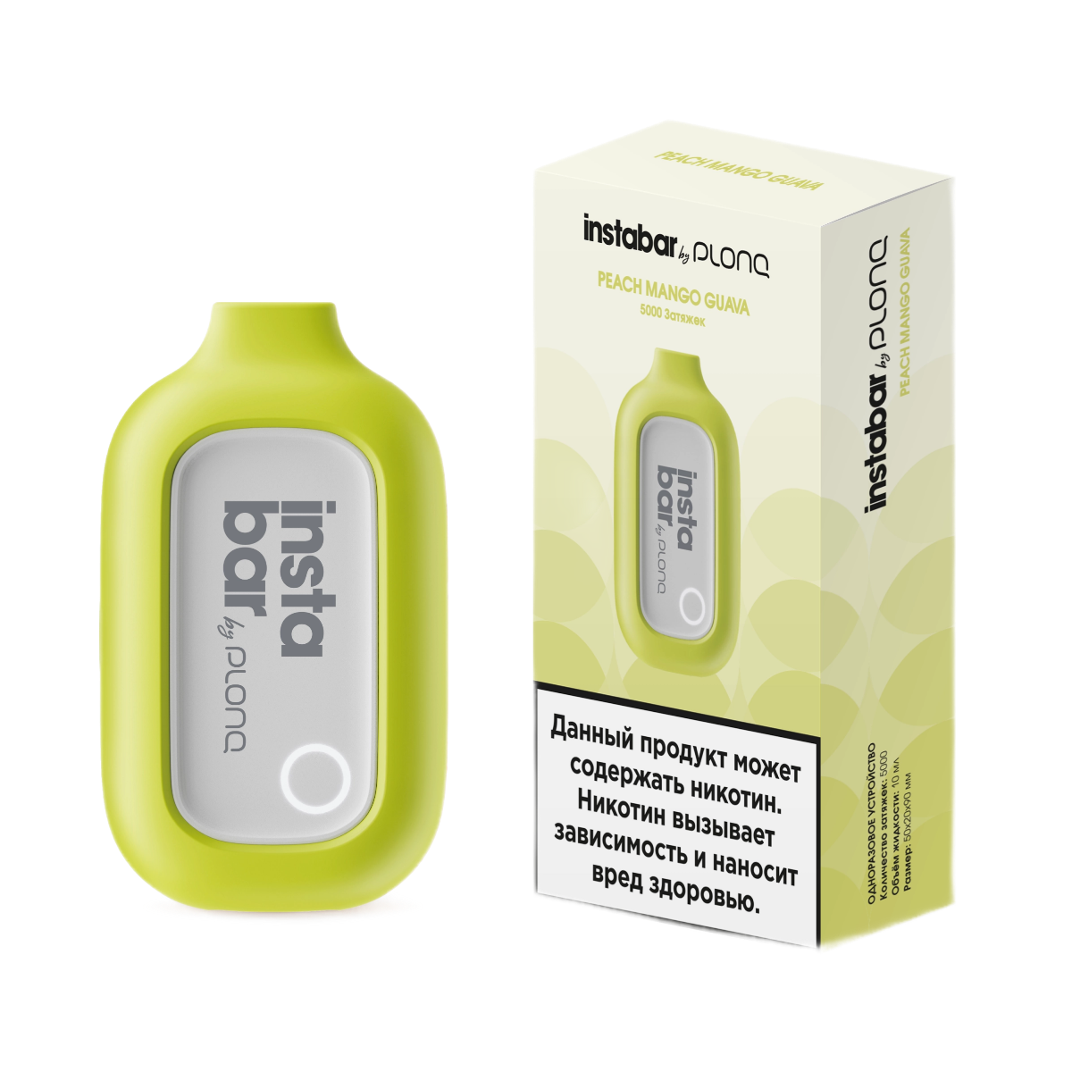 INSTABAR by PLONQ 5000 Персик манго гуава 2%