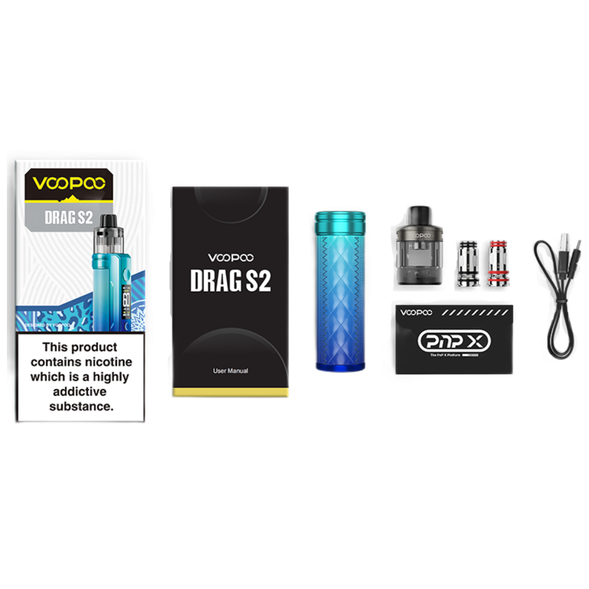 Voopoo DRAG S2 Pod-Mod 2500mAh Kit Modern Red VP-155E