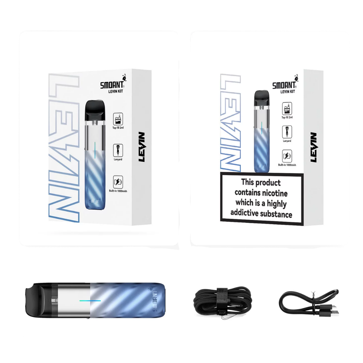 SMOANT Levin 1000mAh Pod Kit Royal purple KL-070-RP