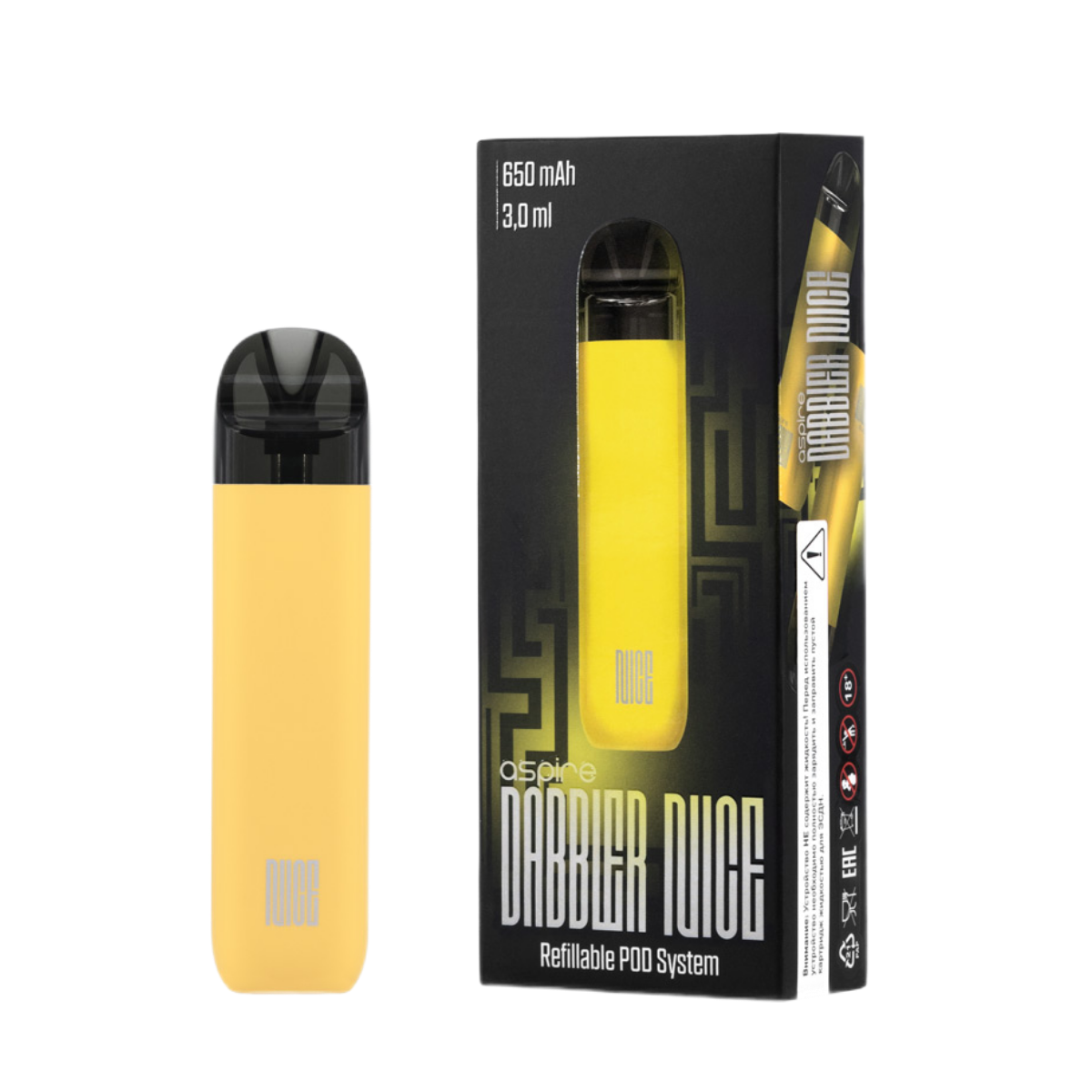 BRUSKO DABBLER NICE 650mAh Желтый