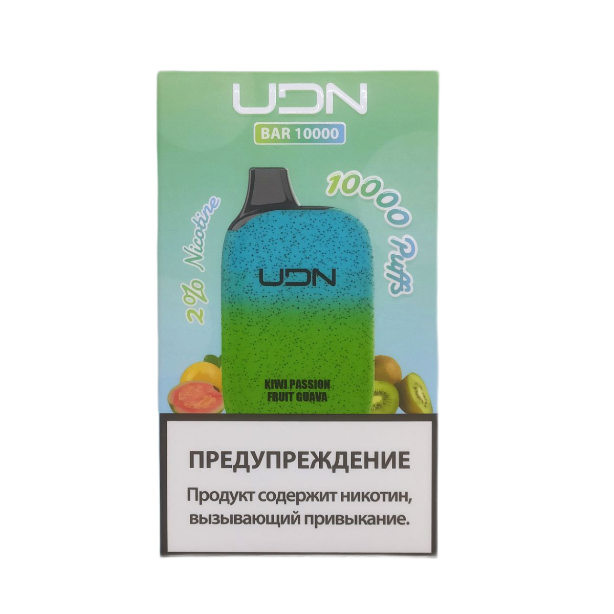 UDN BAR 10000 Киви маракуйя гуава 2%