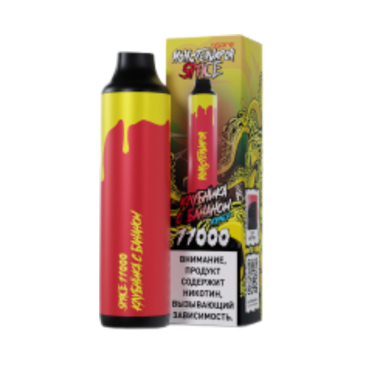 MONSTERVAPOR SPACE 11000 Клубника с бананом 2%