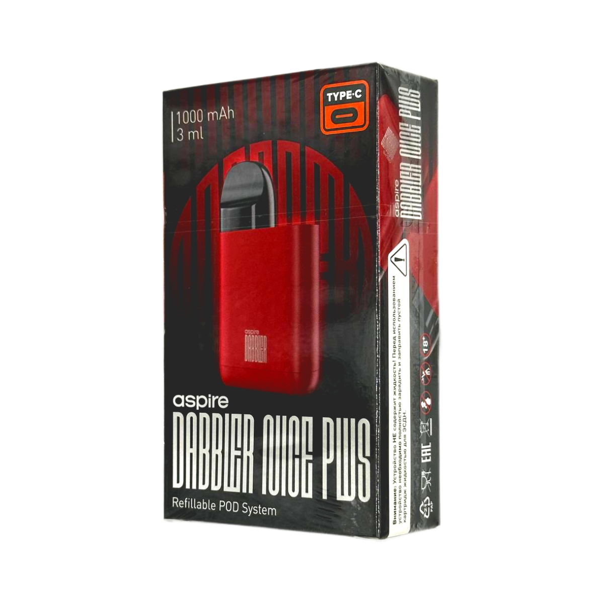 BRUSKO DABBLER NICE PLUS 1000 mAh Красный