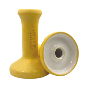 Кальянная чашка керамическая ОБЛАКО MONO Phunnel L желтый с белой