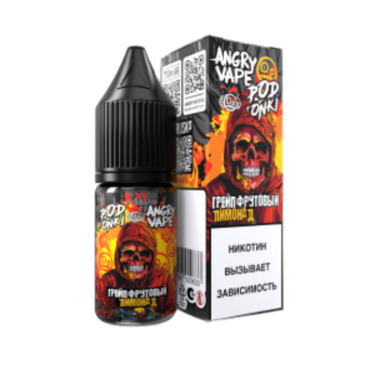 Angry Vape & POD ONKI Грейпфрутовый лимонад 10мл.20мг.