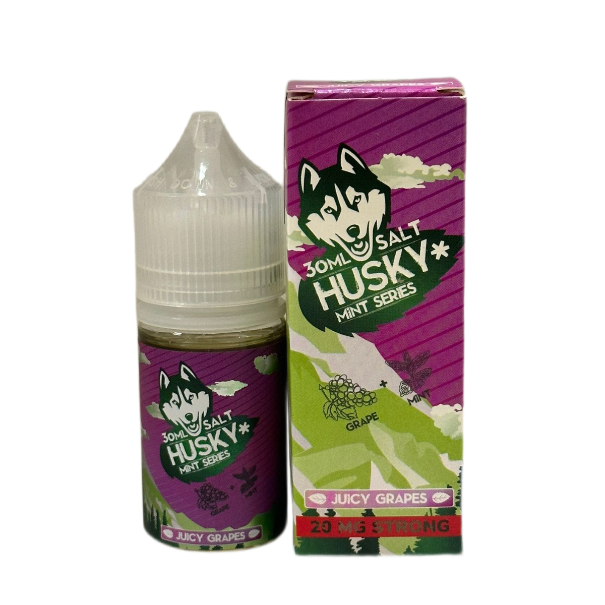 HUSKY SALT strong MINT Виноградный сок 30мл 2%