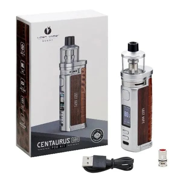 Lost Vape Centaurus Q80 Pod Kit LSVP-75-B Gunmetal/Carbon Fiber