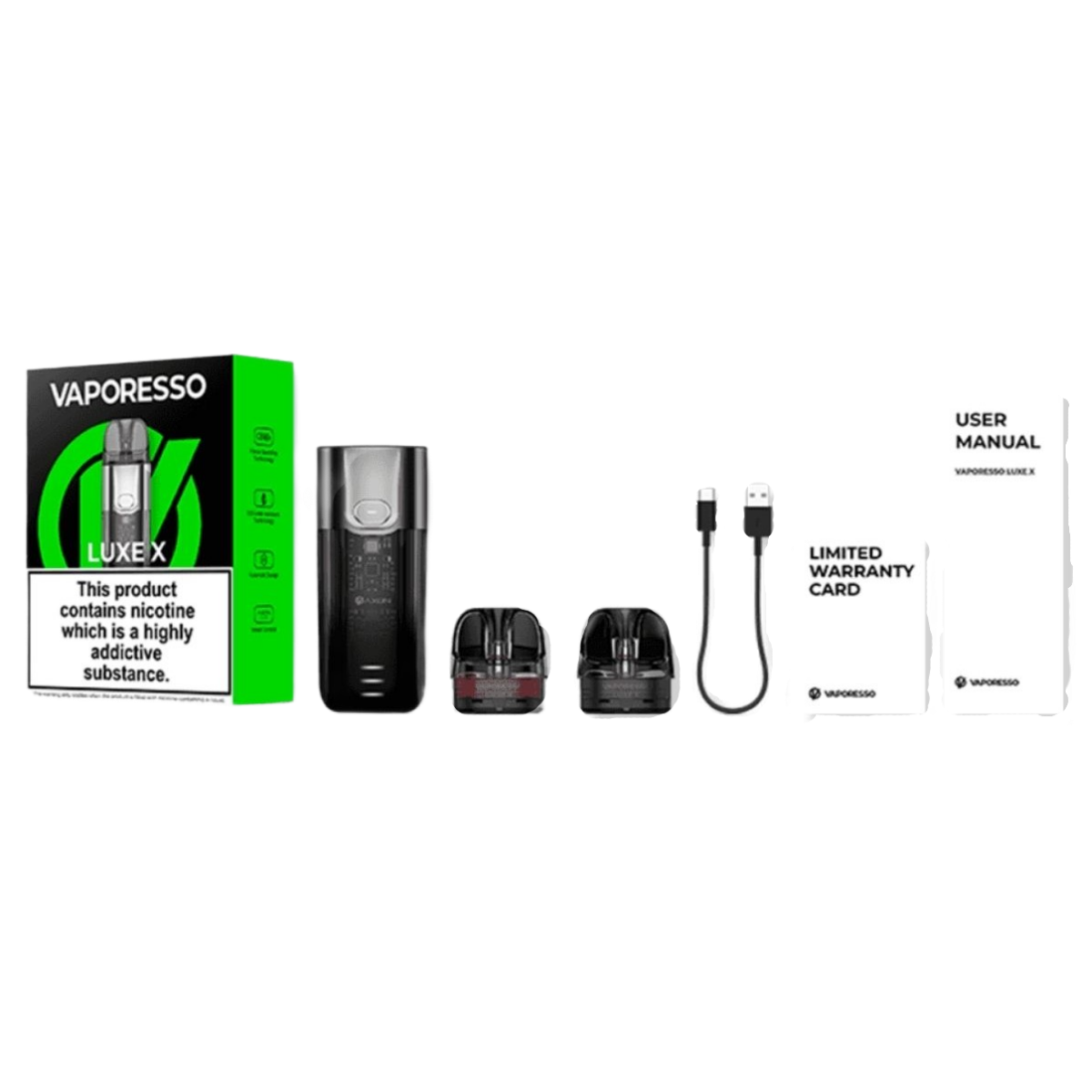 Vaporesso LUXE X 1500mAh Pod Kit 5ml Black VRR-0080A