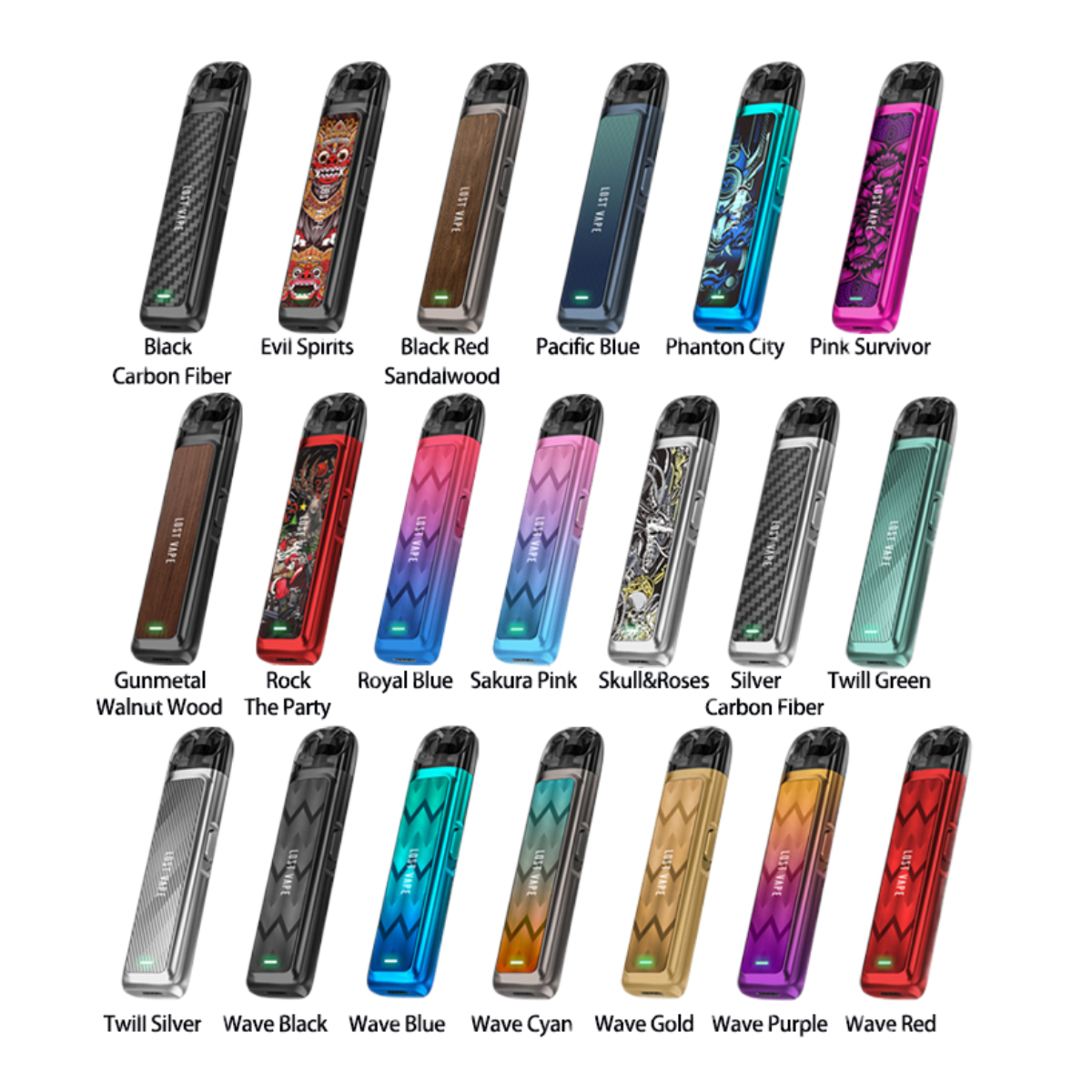 Lost Vape Ursa Nano 800mAh Pod Kit Skull&Roses LSVP-64-K