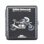 21474 Портсигар FARO д/20 сиг 80мм, ПВХ "Мото 3"