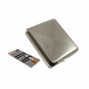 80024A Портсигар ANGELO д/18 сиг, хром