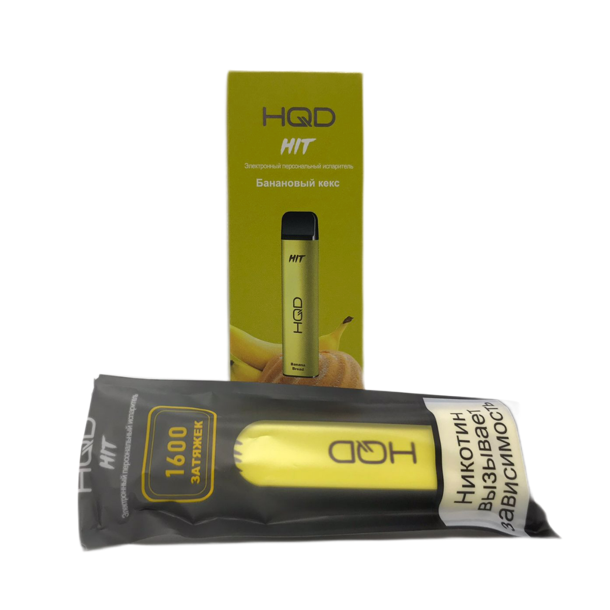 HQD HIT 1600 Банановый кекс 2%