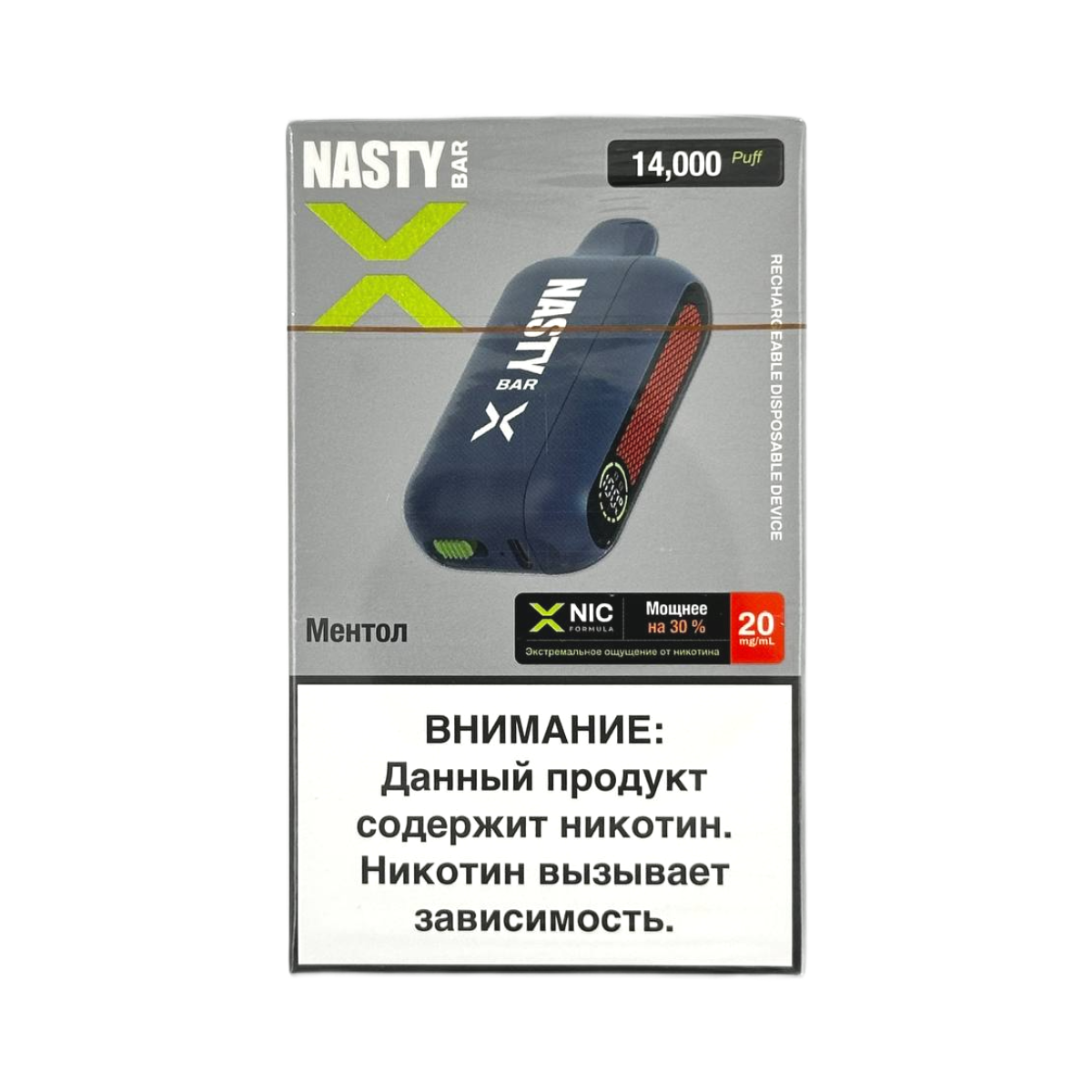 NASTY BAR X D14Ki 14000 Ментол 2%