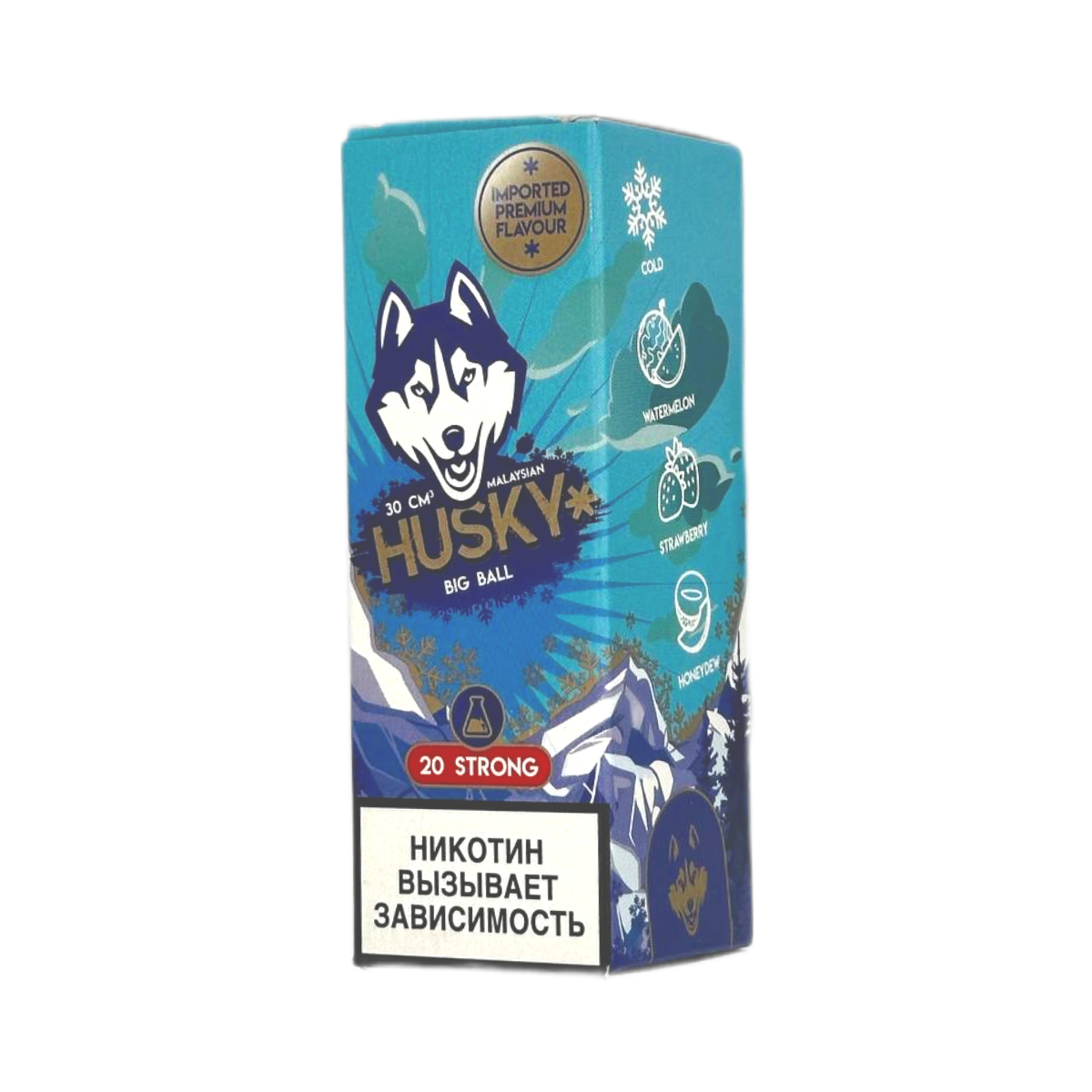 HUSKY SALT MALAYSIAN SERIES strong Ледяной микс арбуза дыни клубники 30мл.20мг.
