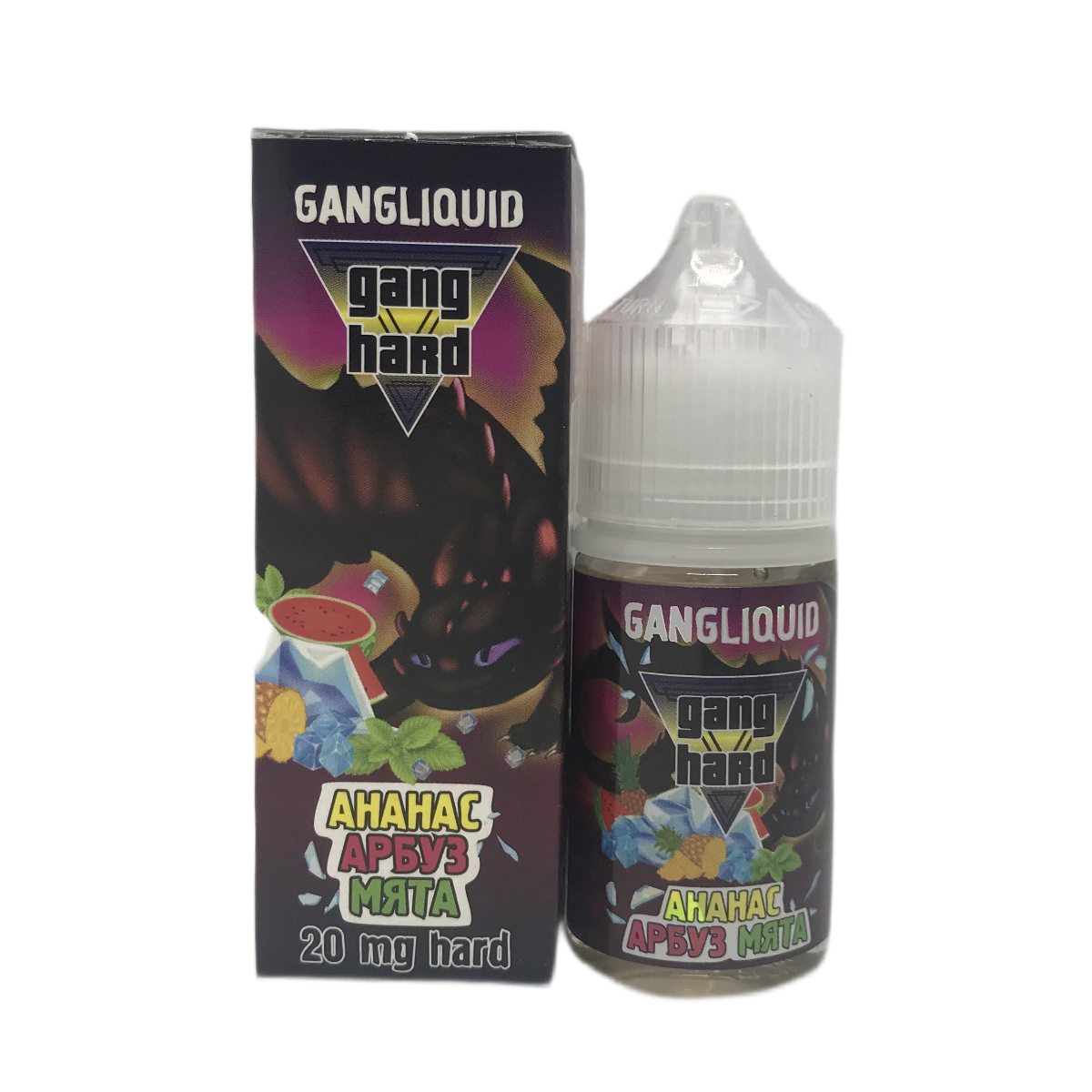 GANG HARD Ананас арбуз мята 30мл 2 ultra