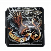 Портсигар Орел цветной р/з (20 сиг.)CCM-29