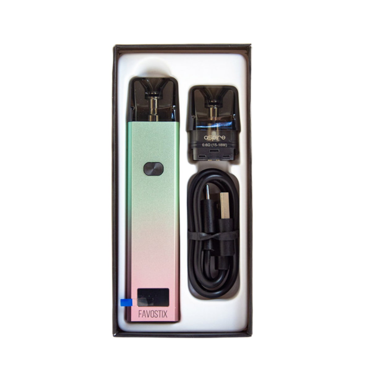 BRUSKO FAVOSTIX 1000mAh Аквамарин градиент