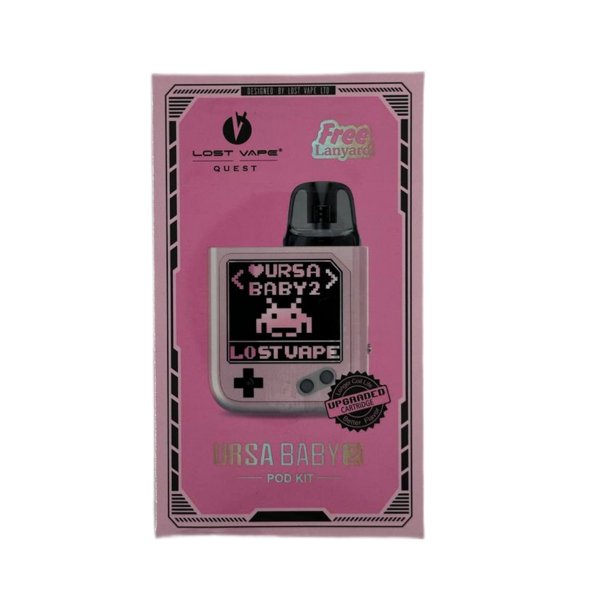 Lost Vape Ursa Baby 2 Pod Kit 900mAh Розовый Пиксель