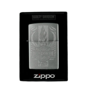 ZIPPO/49660 Harley-Davidson® c покрытием Satin Chrome™, лат/сталь, серебр., матов.