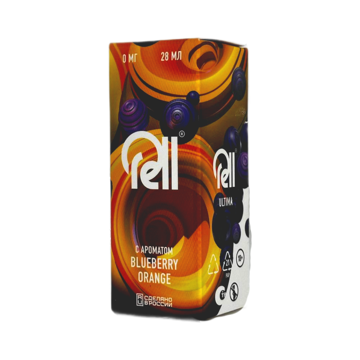 RELL ULTIMA + Nicobooster б/никотина Черника апельсин  30мл.0мг.