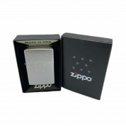 ZIPPO/49571 Skull Design c покр. Satin Chrome, латунь/сталь, серебр., матов.