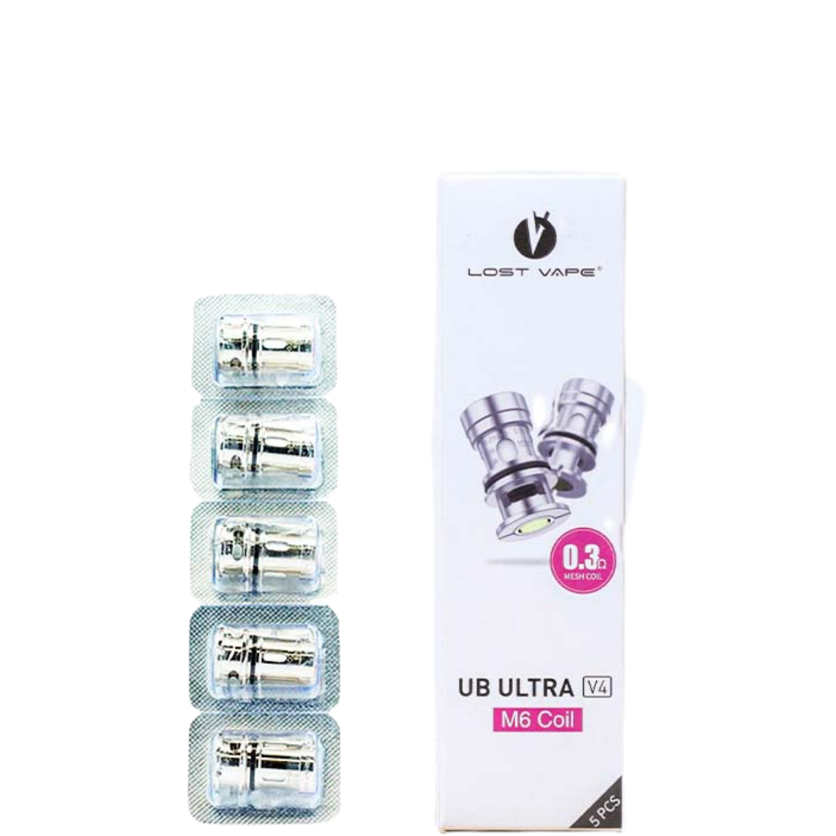 Lost Vape UB Ultra M6 0.3ohm coil LSVP-92-A-COIL (в упак. 5 шт.)
