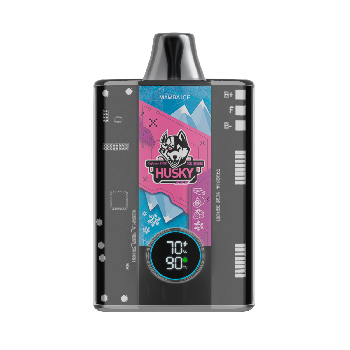 HUSKY CYBER PRO 12000 Лимон кислый скиттлз лед 2%