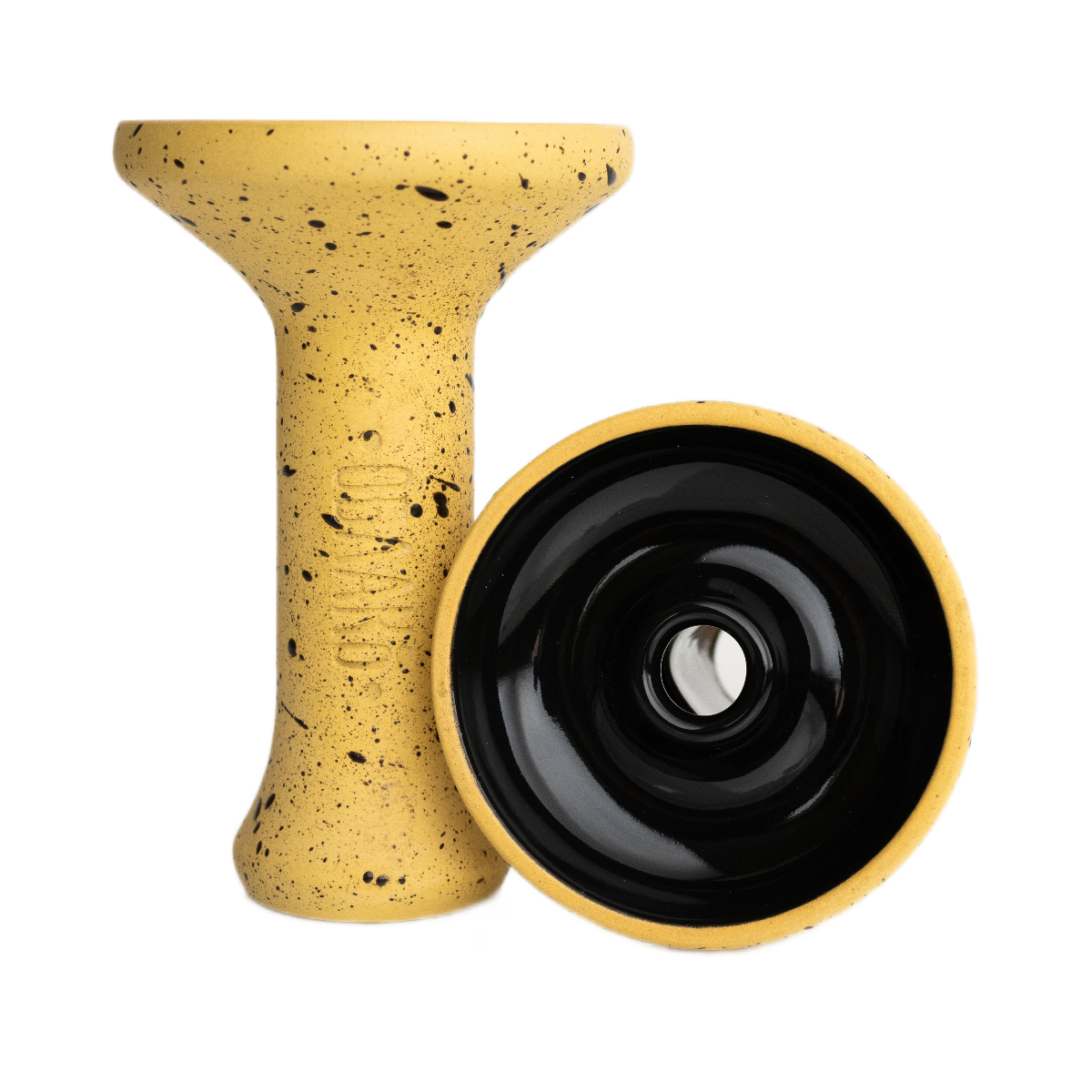 Кальянная чашка керамическая ОБЛАКО MONO Phunnel M желтый с черной