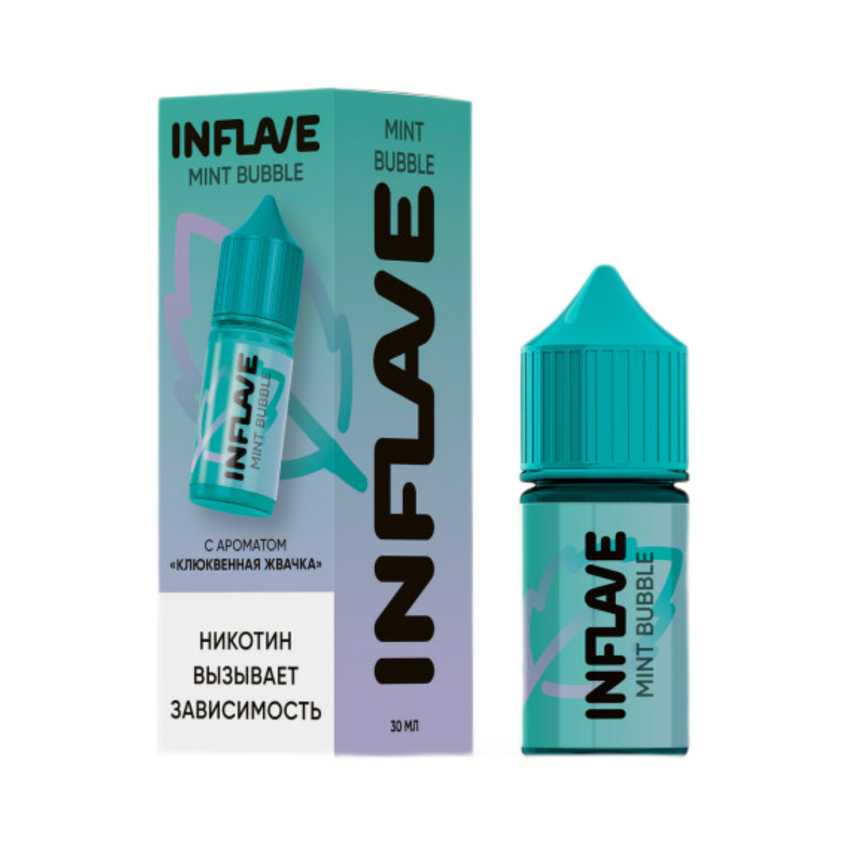 INFLAVE BUBBLE Клюквенная жвачка 30мl. 2 %