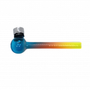 Трубка стекл. Разноцветная шар D2.5/L11 см. PG-106