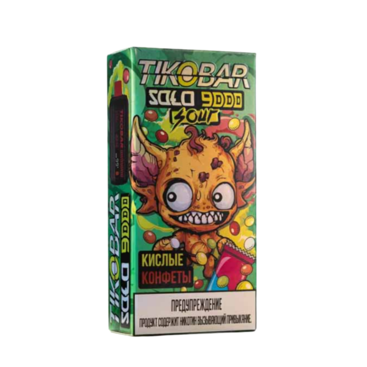TIKOBAR SOLO 9000 Кислые конфеты 2 %