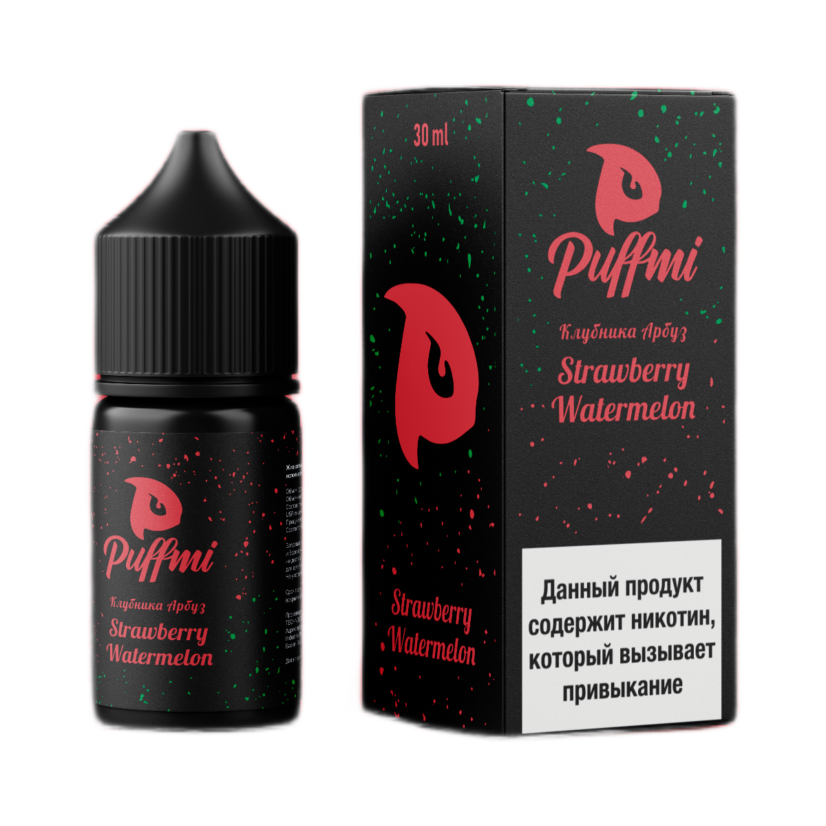 PUFFMI Клубника арбуз 30мл.20мг.