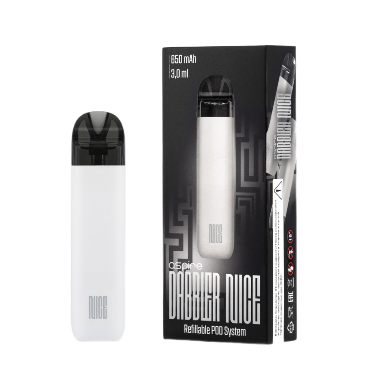 BRUSKO DABBLER NICE 650mAh Белый