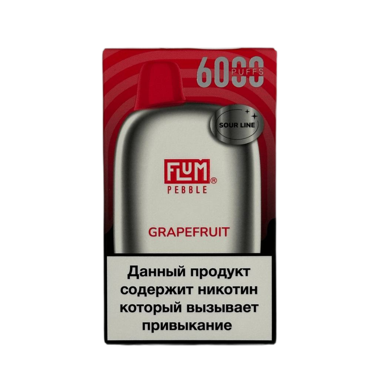 FLUM Pebble Sour 6000 Грейпфрут 2%