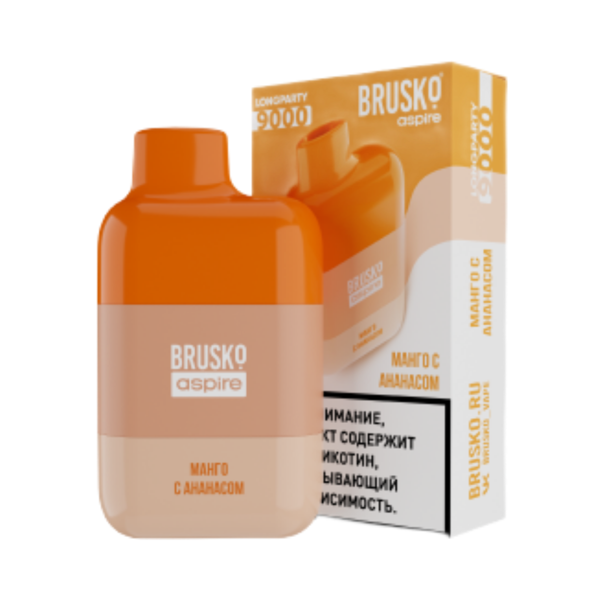 BRUSKO LONGPARTY 9000 Манго с ананасом 2%