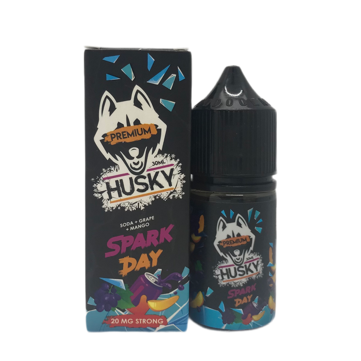 HUSKY Premium strong Ледяная газировка виноград манго 30мл 2%