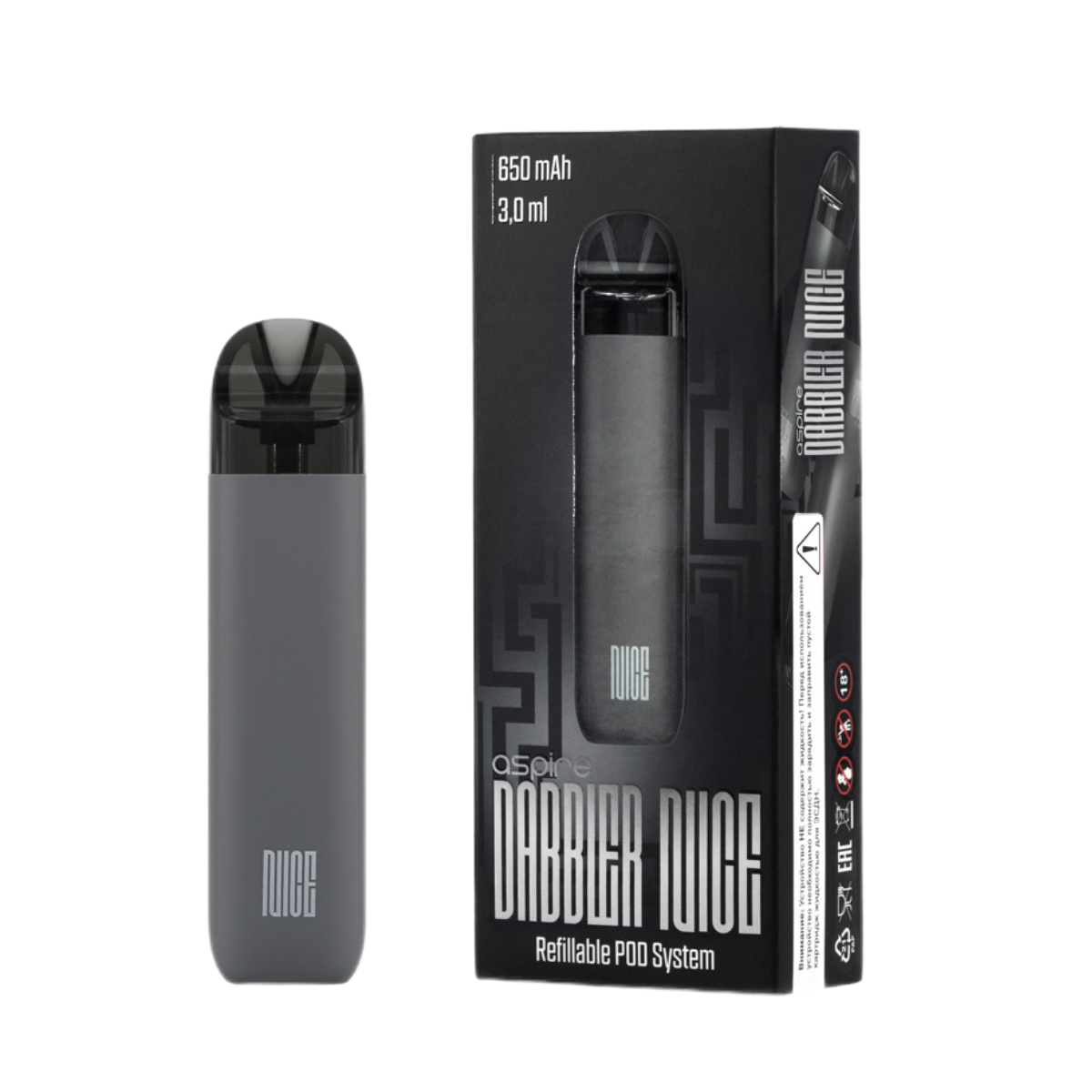 BRUSKO DABBLER NICE 650mAh Серый