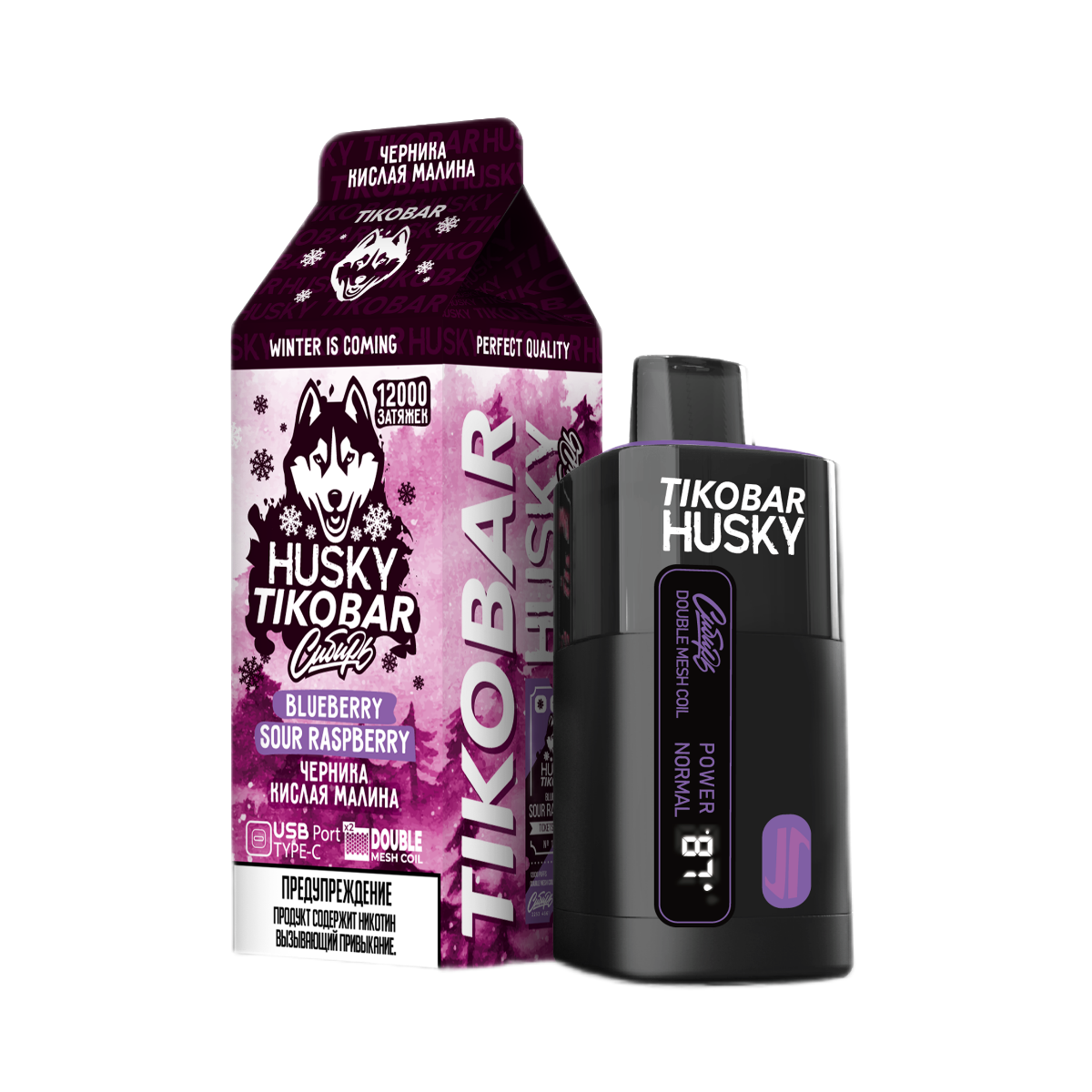 TIKOBAR HUSKY СИБИРЬ 12000 Черника кислая малина 2%