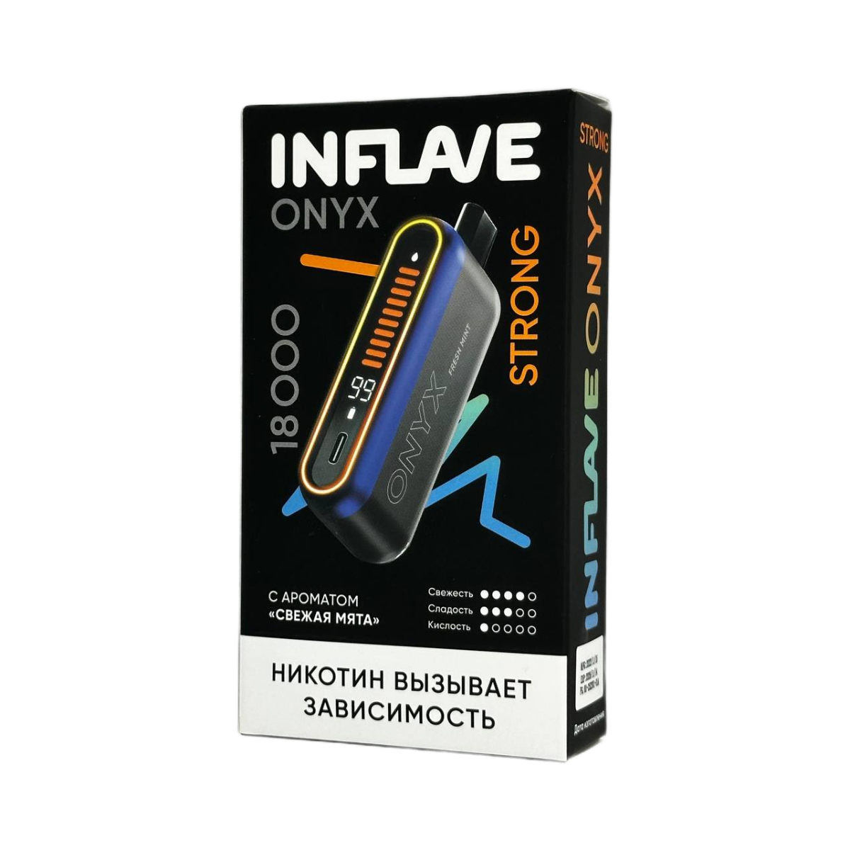 INFLAVE ONYX 18000 Strong Свежая мята