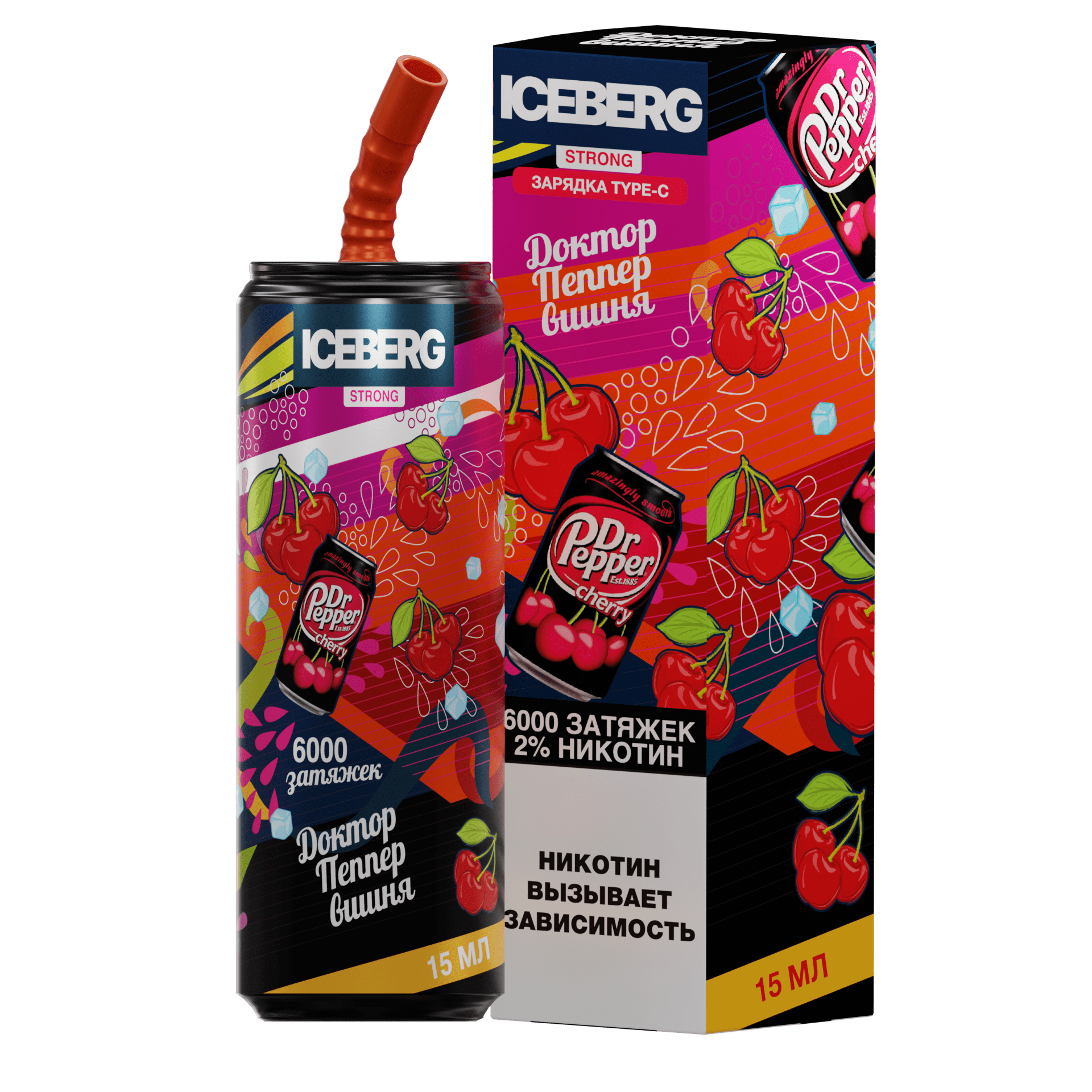 ICEBERG XXL 6000 Доктор Пеппер вишня 2%