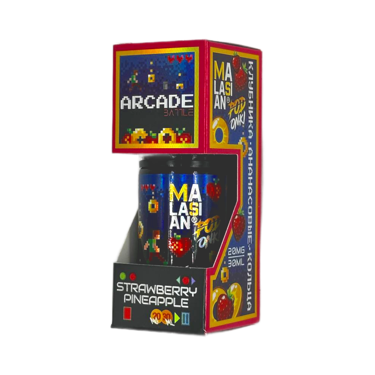 POD ONKI ARCADE Клубника ананасовые кольца 30мл.20мг.