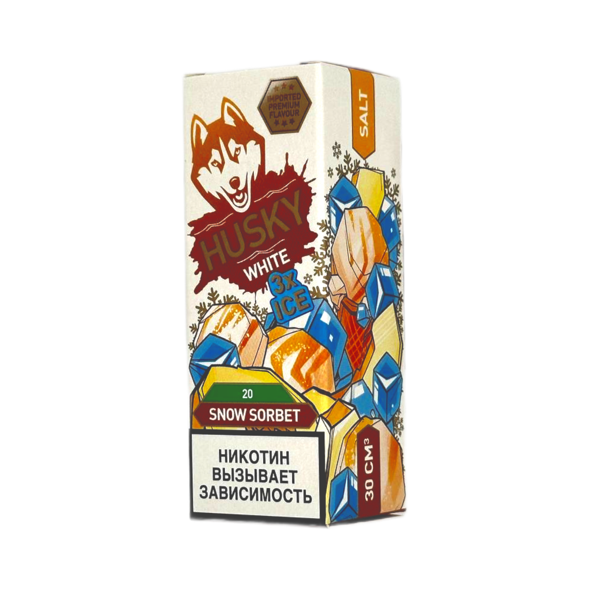 HUSKY SALT WHITE Дынное мороженое 30мл.20мг.
