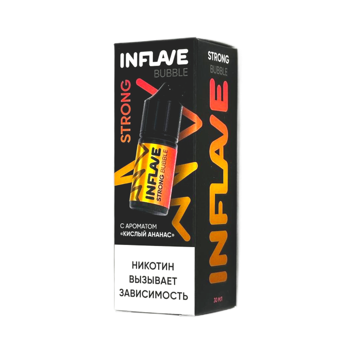 INFLAVE BUBBLE Strong Кислый ананас 30мл.20мг.